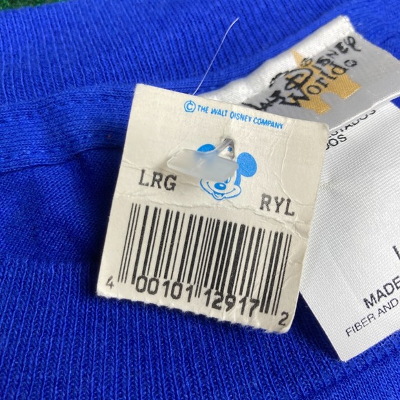 New Vintage Disney Tower Of Terror Shirt Mens L Blue Twilight Zone 90s NWT NOS - Picture 4 of 13